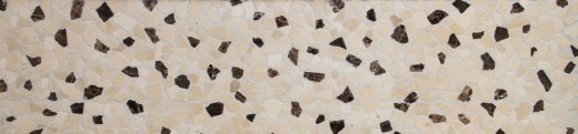 Marble quarry natural stone beige brown polygonal Castanao Cream tile backsplash wall facing - MOS44-30-190