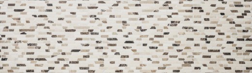 Mosaic Marble Natural stone beige brown cream Brick Castanao Composite Chopsticks Tile Backsplash Wall Kitchen - MOS40-0195