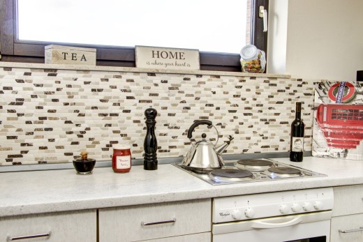 Mosaic Marble Natural stone beige brown cream Brick Castanao Composite Chopsticks Tile Backsplash Wall Kitchen - MOS40-0195