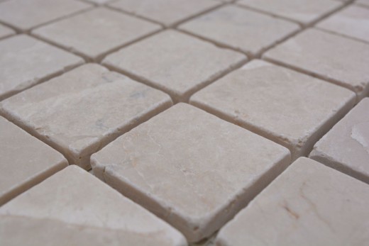 Marble mosaic tile natural stone ivory cream light beige tile backsplash wall tile kitchen bathroom - MOS36-0106