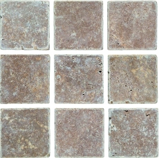 Tile Travertine natural stone Noce walnut brown natural stone tile antique look shower tray shower wall kitchen tile - MOSF-45-46116