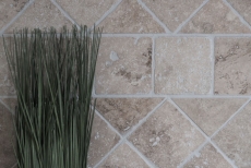 Tile Travertine natural stone Chiaro beige cream natural stone tile antique look shower tray shower wall kitchen tile - MOSF-45-46079