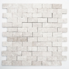Hand-painted mosaic stone wall marble natural stone ivory Brick Splitface Botticino Marble 3D MOS45-1202_m