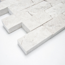 Hand-painted mosaic stone wall marble natural stone ivory Brick Splitface Botticino Marble 3D MOS45-1202_m