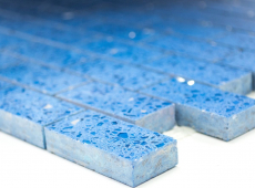 Hand-painted mosaic kitchen splashback quartz composite artificial stone Brick Artificial blue MOS46-ASMB5_m