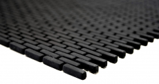 Hand-painted mosaic tile ECO Recycling GLAS Brick Enamel black matt MOS140-B21B_m