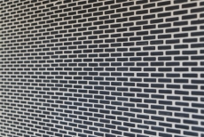 Glass mosaic Sustainable wall covering Tile backsplash Recycling Brick Enamel black matt MOS140-B21B