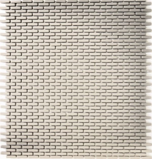 Hand-painted mosaic tile ECO Recycling GLAS Brick Enamel cream matt MOS140-B23C_m
