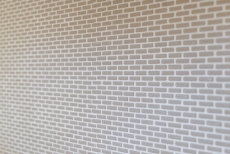 Glass mosaic Sustainable wall covering Tile backsplash Recycling Brick Enamel cream matt MOS140-B23C