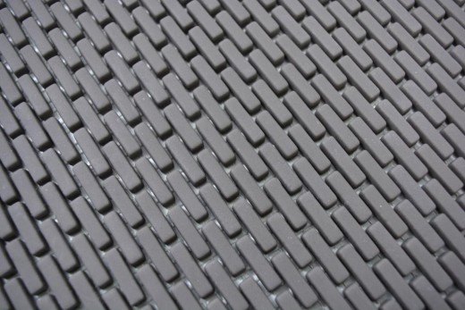 Glass mosaic Sustainable wall covering Tile Recycling Brick Enamel gray-brown matt MOS140-B25G