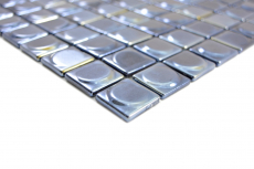 Hand sample mosaic tile ECO Recycling GLAS ECO black metallic 3DR MOS350-18_m