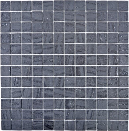 Glass mosaic Sustainable wall covering Tile backsplash Recycling black anthracite MOS360-03