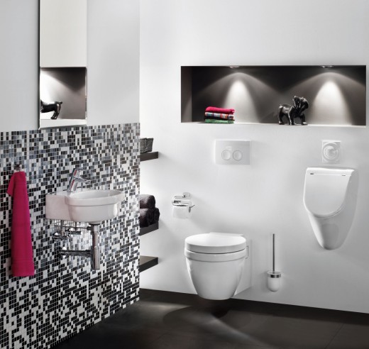 Glass mosaic mosaic tiles white gray black bathroom tile shower splashback tile mirror MOS52-0302