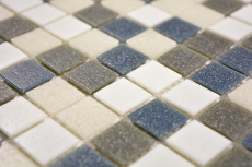 Hand sample mosaic tile glass white gray metallic wall tile bathroom tile shower splashback tile backsplash MOS210-P001625_m