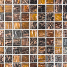 Mosaic tile glass Goldstar brown wall tile bathroom tile shower splashback tile backsplash MOS54-1306_f | 10 mosaic mats