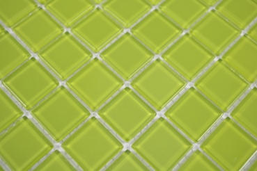 Hand-painted mosaic tile Translucent glass mosaic Crystal green BATH WC Kitchen WALL MOS63-0507_m