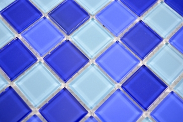 Hand-painted mosaic tile Translucent glass mosaic Crystal blue BATH WC Kitchen WALL MOS63-0405_m