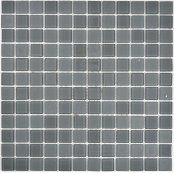 Hand-painted mosaic tile Translucent glass mosaic Crystal anthracite gray gray matt MOS63-2602_m