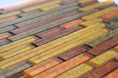 Hand-painted mosaic tile Translucent composite glass mosaic Crystal gold orange structure MOS86-07814_m