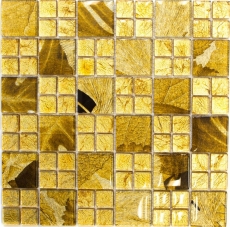 Glass mosaic gold mosaic tile Desert tile backsplash kitchen shower wall MOS88-8DSG