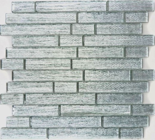 Hand-painted mosaic tile Translucent composite glass mosaic Crystal Chic silver MOS86-8CSV_m