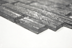 Hand-painted mosaic tile Translucent composite glass mosaic Crystal Chic silver MOS86-8CSV_m