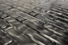 Glass mosaic rods mosaic tiles glitter gray anthracite black MOS87-MV708