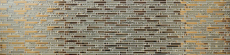 Hand-painted mosaic tile Translucent composite glass mosaic Crystal EP gold glass MOS86-0107_m