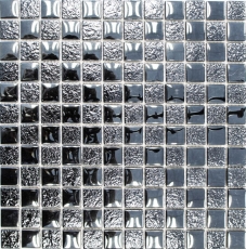 Lustre luxury deluxe glass mosaic mosaic tiles Crystal graphite black MOS88-8LU89