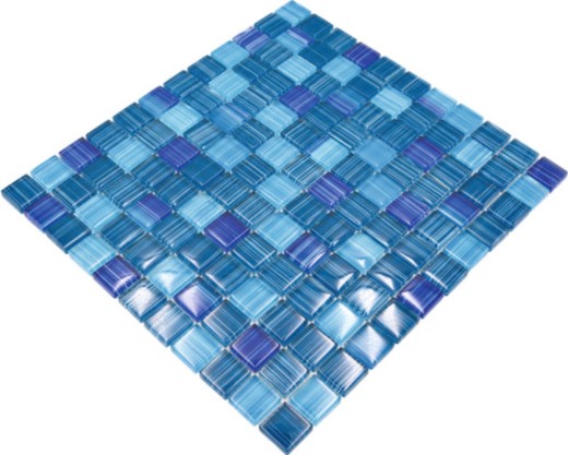 Glass mosaic mosaic tile Style Ocean blue turquoise kitchen splashback MOS74-0409