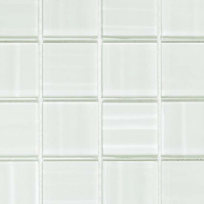 Hand-painted mosaic tile Translucent white Glass mosaic Crystal Hologram Barcode white MOS110-0104_m