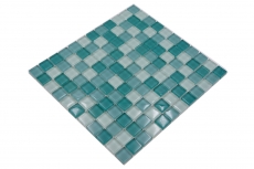 Glass mosaic mosaic tiles turquoise green BATH WC kitchen WALL tile backsplash MOS72-0602