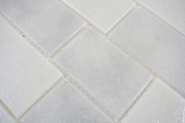 Glass mosaic mosaic tiles antique white light gray masonry bond Bianco BAD WC kitchen WALL MOS68-0139L