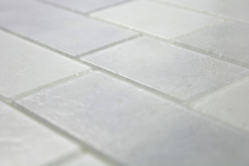Glass mosaic mosaic tiles antique white light gray masonry bond Bianco BAD WC kitchen WALL MOS68-0139L