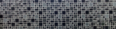 Hand pattern mosaic tile translucent composite black combination glass mosaic Crystal Artificial black MOS88-K989_m