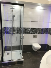 Glass mosaic rods mosaic tiles stainless steel black silver MOS86-0302