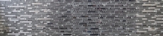 Glass mosaic rods mosaic tiles stainless steel white cream silver MOS86-0106