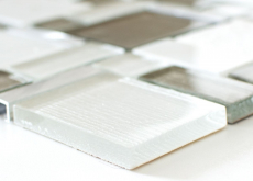 Natural stone glass mosaic mosaic tiles aluminum white anthracite cream beige tile mirror wall bathroom - MOS49-FK01