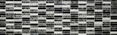 Rectangular mosaic tiles glass mosaic Urban Feeling frosted glass black white silver kitchen splashback bathroom - MOS87-39