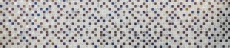 Hand-patterned mosaic tile Tile backsplash Translucent gray Glass mosaic Crystal stone design Quartzite gray MOS83-CR37_m