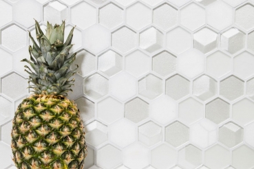 Natural stone glass mosaic mosaic tiles hexagonal white antique white cream white mother-of-pearl tile backsplash wall cladding bathroom - MOS11D-HXN11