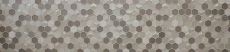 Hand-patterned mosaic tile Tile backsplash Translucent light gray Hexagon glass mosaic Crystal stone 3D light gray MOS11D-44_m