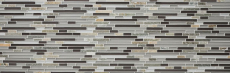 Mosaic tile kitchen splashback translucent gray brown composite glass mosaic Crystal stone gray brown MOS86-0202_f