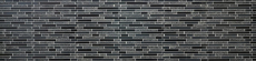Glass mosaic natural stone rods mosaic tiles gray black dark gray anthracite wall cladding kitchen bathroom - MOS86-0208