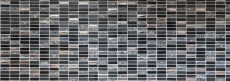 Rectangular mosaic tiles glass mosaic rods silver gray black anthracite natural stone kitchen splashback bathroom WC - MOS87-SM88
