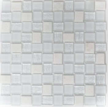 Hand pattern mosaic tile translucent white rectangle glass mosaic Crystal stone white MOS82-0111_m