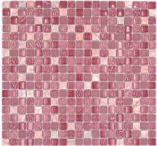 Glass mosaic natural stone mosaic tile marble rose pink BATH WC kitchen WALL tile backsplash - MOS92-1002