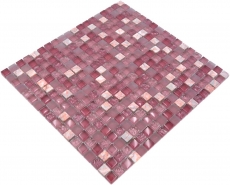 Glass mosaic natural stone mosaic tile marble rose pink BATH WC kitchen WALL tile backsplash - MOS92-1002