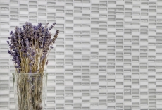 Rectangular mosaic tiles glass mosaic white carrara look quarry glass natural stone tile backsplash bathroom kitchen WC - MOS87-1401