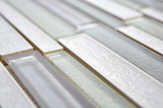 Hand-painted mosaic tile translucent ceramic white composite glass mosaic Crystal ceramic Arctic white MOS83IC-0131_m